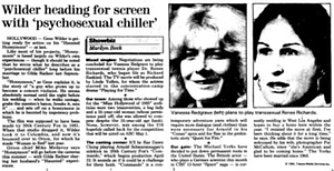 Wilder Heading for Screen with 'Psychosexual Chiller'