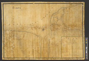 Plan of Fort Ontario built at Oswego in 1759