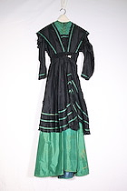 Green and Black Dress