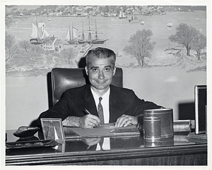 Salvatore Messina in the mayor's office