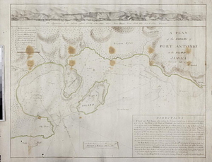 A plan of the harbors of Port Antonio in the island of Jamaica