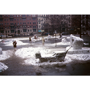 Snow sculpture contest