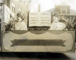 Public library float, Centennial Parade, June 17, 1950