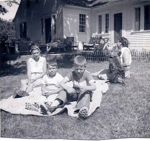 McMackin family at summer home