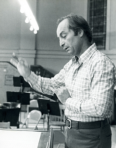 [Flute concerto rehearsal at Royal Festival Hall (London)]