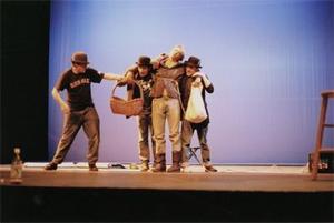 Four Actors on Stage.