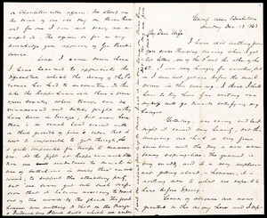 Letter from Luther Bruen, Camp near Bealeton, VA to Augusta Bruen, 1863 December 13