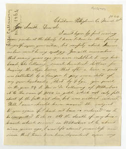 Letters to William Smith from Callaway-Clift