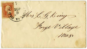 Correspondence by Leander Gage King from Camp Hamilton, 1861 September