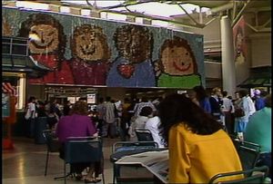 Mosaic of children's drawings