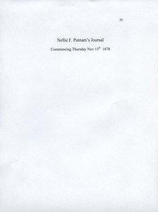 Nellie F. Putnam Journal