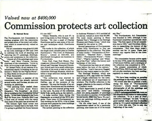 Commission Protects Art Collection