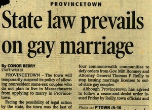 State Law Prevails On Gay Marriage