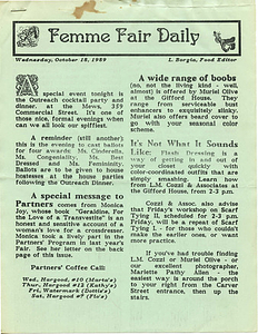 Femme Fair Daily (October 18, 1989)