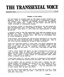The Transsexual Voice (February 1992)