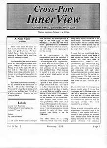 Cross-Port InnerView, Vol. 9 No. 2 (February, 1993)