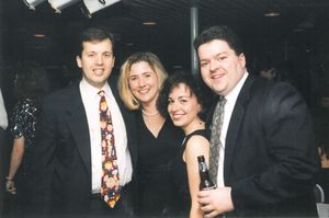 Attendees at Suffolk University Law School's 1995 Commencement Ball at Rowes Wharf