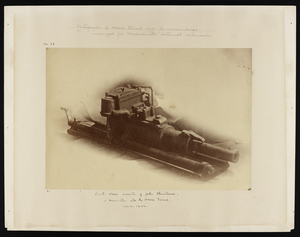 Rock drill invention by John Christiansen in connection with the Hoosac Tunnel