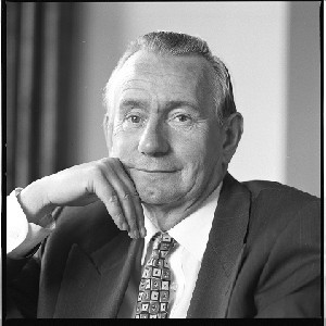 Sir Oliver Napier, leader of the Alliance Party 1972-1984. Portraits Napier alone, Sir Oliver Napier's wife, and Sir Oliver Napier's daughter