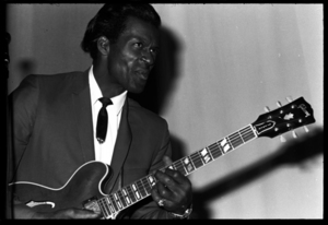Photographs of Chuck Berry at prom and of Beta Theta Pi members, 1967 May 4 and May 5
