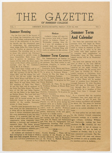 The gazette of Amherst College, 1943 June 25