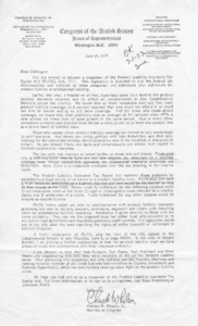 Letter to Dear Colleague from Charles W. Whalen