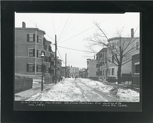 Faulkner Street from Faulkner Circle, looking easterly