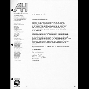 Invitation to the 1982 annual meeting