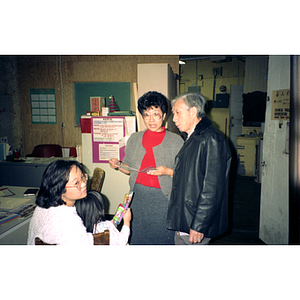 Suzanne Lee and others at Chinese Progressive Association headquarters