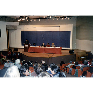 Speaker at a panel discussion on voter rights