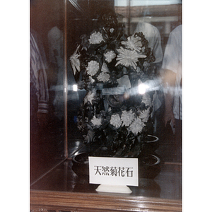 Object on display behind glass in a Chinese museum - Digital Commonwealth