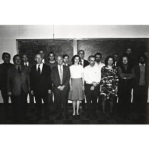 The 1974 yearbook photo of the Mathematics Department