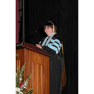 Faculty member speaks at School of Nursing convocation