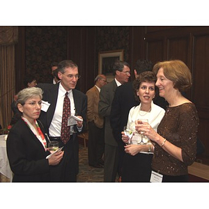 Four attendees at the gala dinner to honor John Hatsopoulos