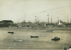 View of the Atlantic Fleet, Provincetown Harbor, Provincetown, Mass., undated