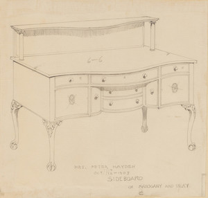 "Sideboard of Mahogany and Inlay"