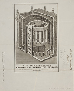Billhead for B.W. Dunklee & Company, stoves and furnaces, dated March 20, 1856