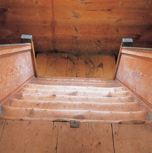 Stairway, Rocky Hill Meeting House, Amesbury, Mass.