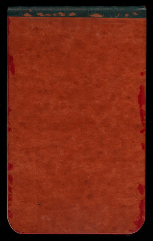 Thomas Lincoln Casey Notebook, October 1890-December 1890, 98, back cover