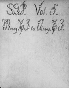 Sarah Gooll Putnam diary 5, 5 May 1863 to 23 August 1863