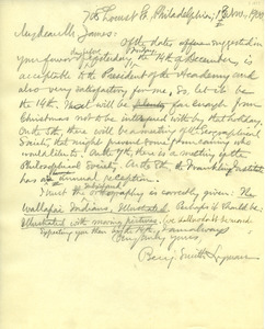 Letter from Benjamin Smith Lyman to George Wharton James