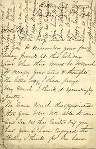 Letter from Fanny J. Brewer to Tokumatsu Nakajima