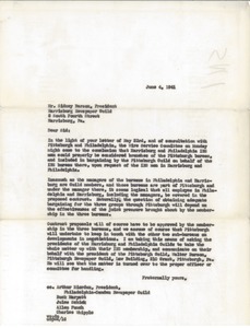 Letter from Victor Pasche to Sidney Barson