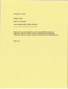 Memorandum from Mark H. McCormack to Hughes Norton