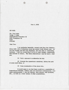 Letter from Mark H. McCormack to Tom Liden