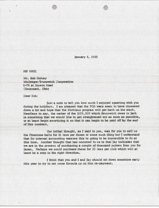 Letter from Mark H. McCormack to Bob Rickey