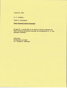 Memorandum from Mark H. McCormack to Al F. Mulberry