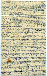 Draft letter from Thomas Howland to William Forster