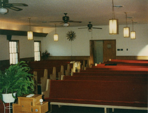 Interior of the Antioch Missionary Baptist Church