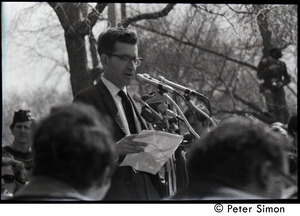 Resistance on the Boston Common: Noam Chomsky addressing the crowd